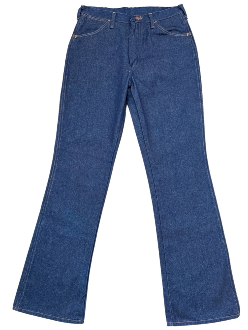 Vintage 80s Wrangler 945DEN Jeans 32x32 Made USA Dark Wash Bootcut Fits 30x31